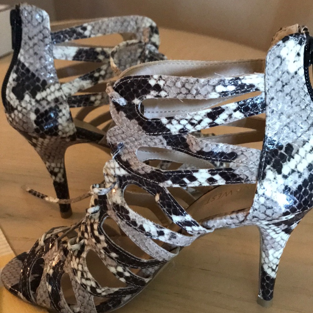 Mine west animal print shoes